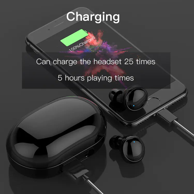 AuricularesTWS 5.0 Touch Control Waterproof Bluetooth Earbuds